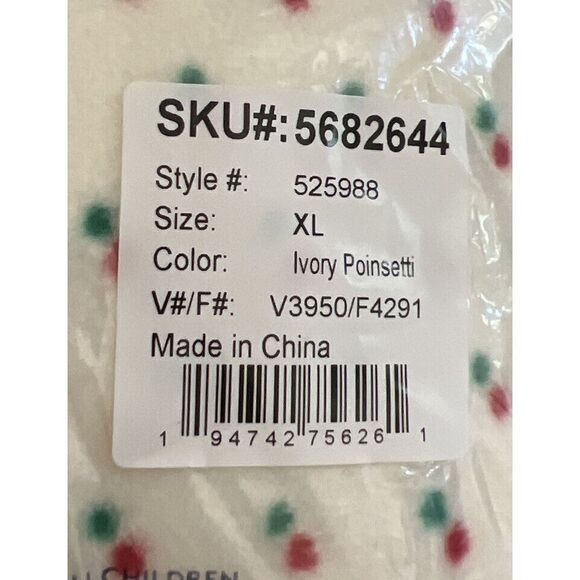 Lands' End Festive Red and Green Patterned Vest - Picture 9 of 9